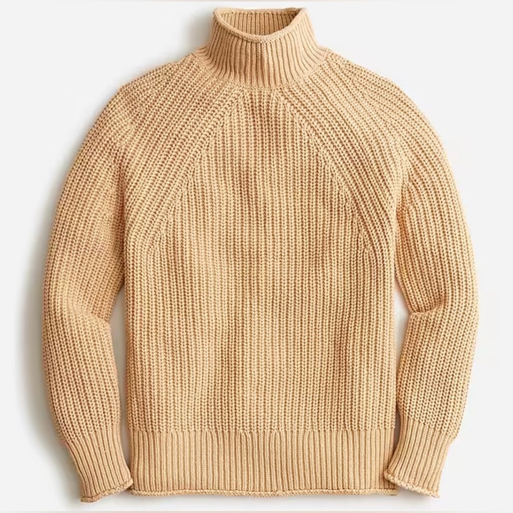 JCrew rollneck mock knit woven sweater. Size small.